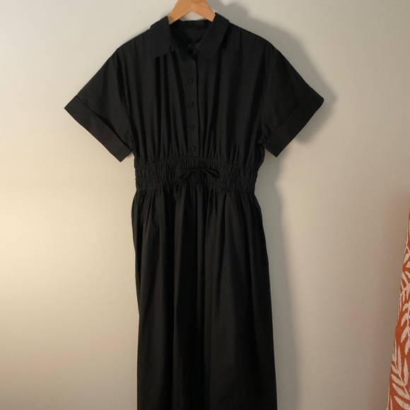 NWT J.Crew Black Elena shirtdress in cotton poplin SZ Various - Picture 8 of 13